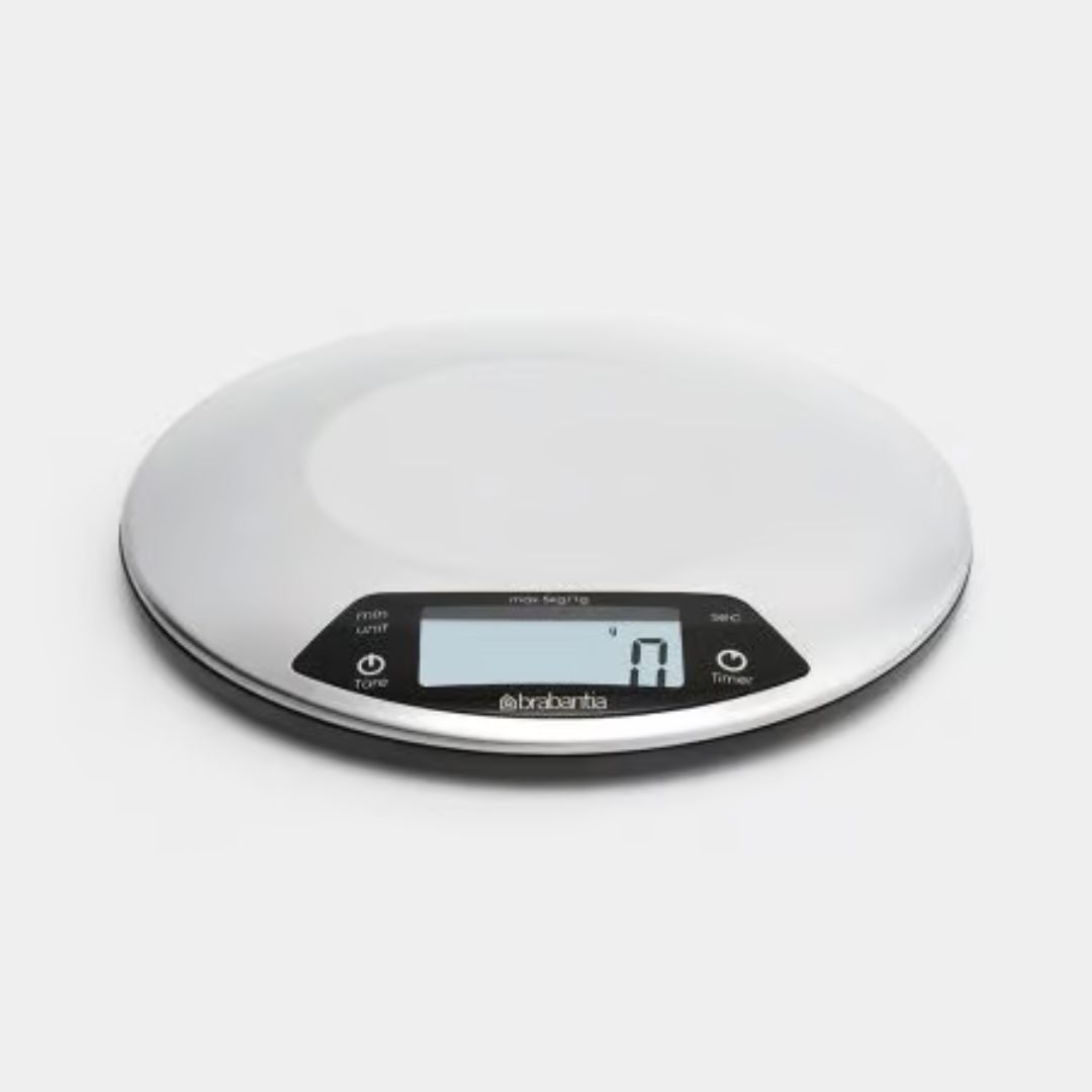 Brabantia Profile Digital Kitchen Scale & Timer - Round - Image 2