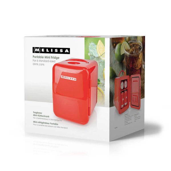 Melissa Portable Mini Fridge | 4L. | 100-240V / 12V | Heating/Cooling | Red - Image 7